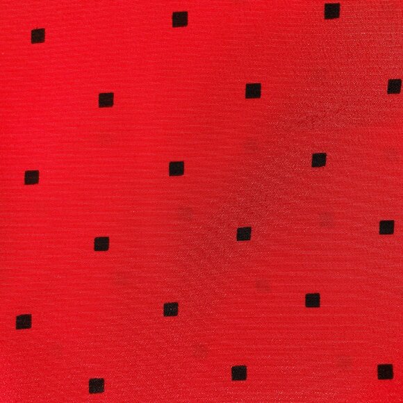 Collections Internationale Dark red black diamond print blouse ~ MEDIUM LARGE - Picture 4 of 13